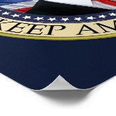 President Donald Trump 2020 Keep America Great Ame Poster (Hoek)