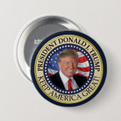 President Donald Trump 2020 Keep America Great Ame Ronde Button 7,6 Cm (Voorkant /achterkant)