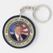 President Donald Trump 2020 Keep America Great Ame Sleutelhanger (Achterkant)