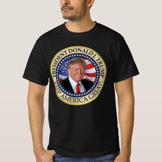President Donald Trump 2020 Keep America Great Ame T-shirt (Voorkant)