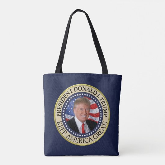 President Donald Trump 2020 Keep America Great Ame Tote Bag (Achterkant)