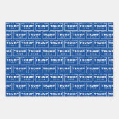 President Donald Trump 2024 Blue Inpakpapier Vel (Voorkant 3)