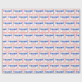 President Donald Trump 2024 Patriottische kerst Cadeaupapier (Vlak)