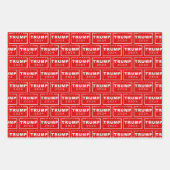 President Donald Trump 2024 Patriottische kerst Inpakpapier Vel (Voorkant 2)