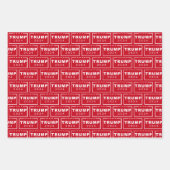 President Donald Trump 2024 Rood kerstfeest Inpakpapier Vel (Voorkant 2)
