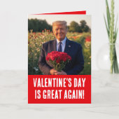 President Donald Trump 2025 Grote Valentijnsdag Feestdagen Kaart (Voorkant)
