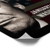 President Donald Trump 2025 Inauguratie Datum Comm Poster (Hoek)