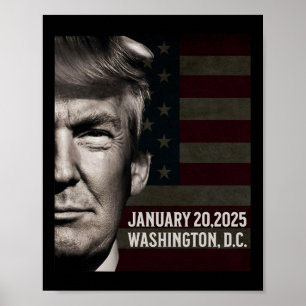 President Donald Trump 2025 Inauguratie Datum Comm Poster