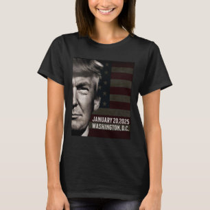 President Donald Trump 2025 Inauguratie Datum Comm T-shirt