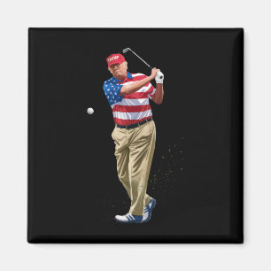 President Donald Trump 2025 VS Amerikaanse Vlag Go Magneet