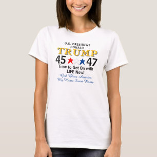 President Donald Trump 45 47 Amerika T-shirt