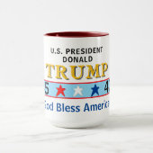 President Donald Trump 45 47 God zegene Amerika Mok (Midden)