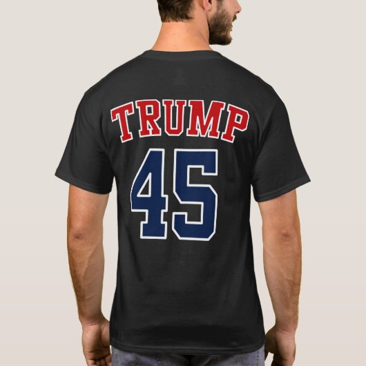 President Donald Trump 45 - GOP Elephant Hair T-shirt (Achterkant)