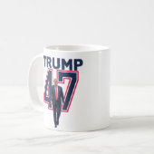 President Donald Trump 47 Trump Winnaar 2024 Koffiemok (Voorkant links)