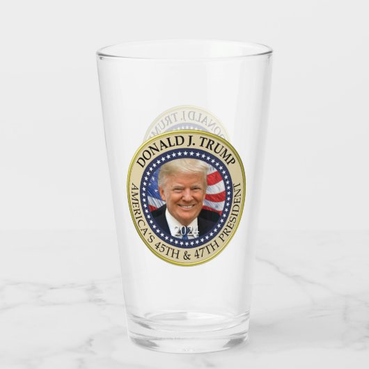 President Donald Trump 47e President 2024 Foto Glas (Achterkant)