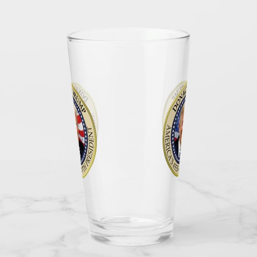 President Donald Trump 47e President 2024 Foto Glas (Links)