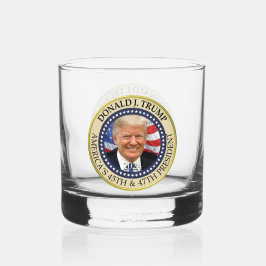 President Donald Trump 47e President 2024 Foto Whisky Glas