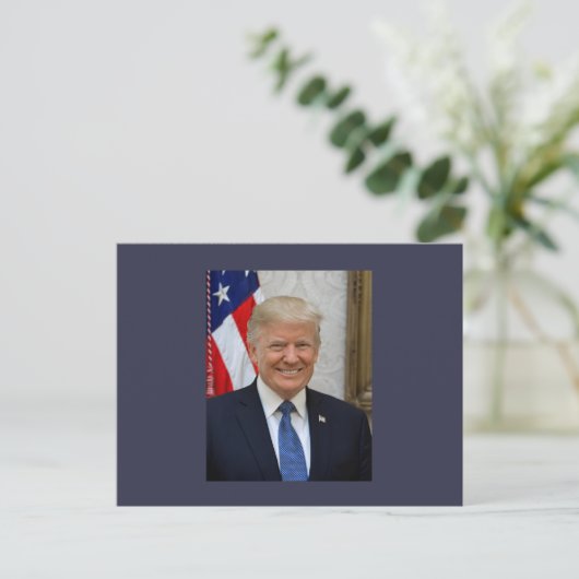 president Donald Trump Aankondigingskaart (Staand voorkant)