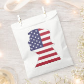 PRESIDENT DONALD TRUMP AMERICAN FLAG BEDANKZAKJE (Geknipt)