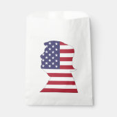PRESIDENT DONALD TRUMP AMERICAN FLAG BEDANKZAKJE (Voorkant)