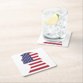 PRESIDENT DONALD TRUMP AMERICAN FLAG KARTONNEN ONDERZETTERS (Insitu)