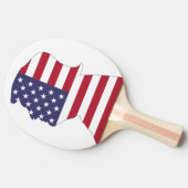 PRESIDENT DONALD TRUMP AMERICAN FLAG TAFELTENNISBATJE (Zijkant)