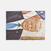 President Donald Trump Art Fleece Blanket Small Deken (Voorkant (Horizontaal))