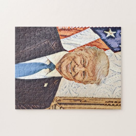 President Donald Trump Art Puzzle Legpuzzel (Horizontaal)