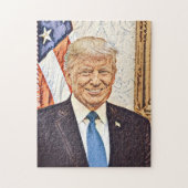 President Donald Trump Art Puzzle Legpuzzel (Verticaal)