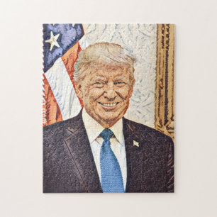 President Donald Trump Art Puzzle Legpuzzel