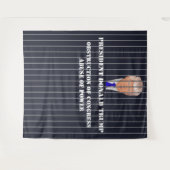 President Donald Trump beschuldigt de gevangenis i Wandkleed (Voorkant (horizontaal))