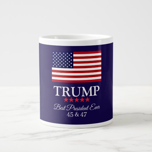 PRESIDENT DONALD TRUMP BEST PRESIDENT EVER GROTE KOFFIEKOP (Voorkant)