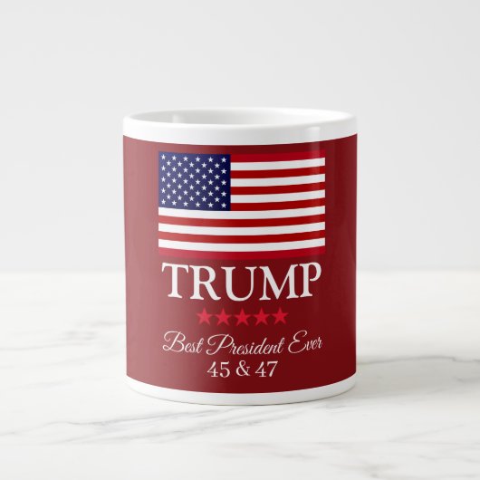 PRESIDENT DONALD TRUMP BEST PRESIDENT EVER GROTE KOFFIEKOP (Voorkant)