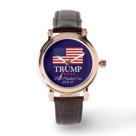 PRESIDENT DONALD TRUMP BEST PRESIDENT EVER WATCH HORLOGE