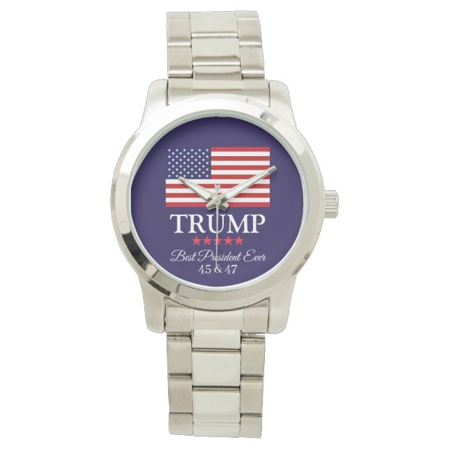 PRESIDENT DONALD TRUMP BEST PRESIDENT EVER WATCH HORLOGE (Voorkant)
