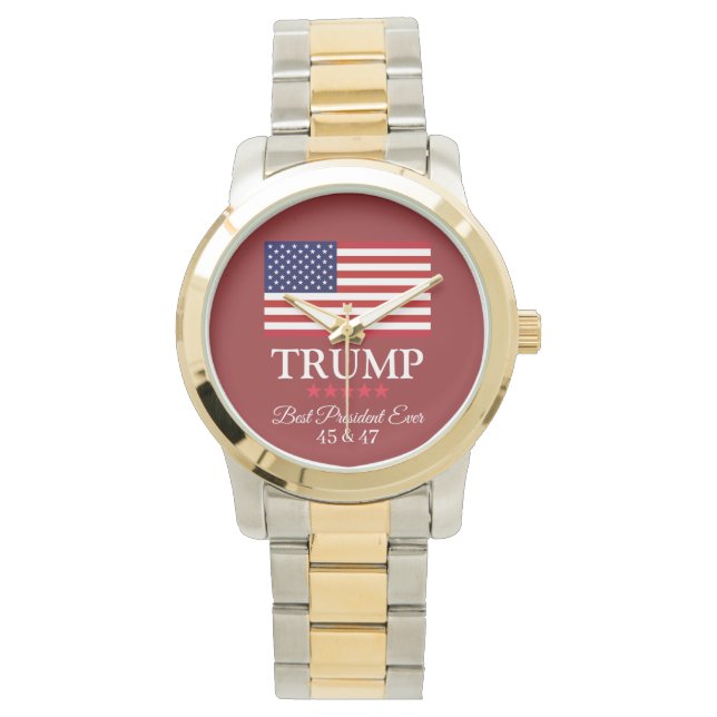 PRESIDENT DONALD TRUMP BEST PRESIDENT EVER WOMEN'S HORLOGE (Voorkant)