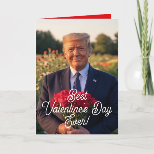 President Donald Trump beste Valentijnsdag ooit Feestdagen Kaart (Voorkant)