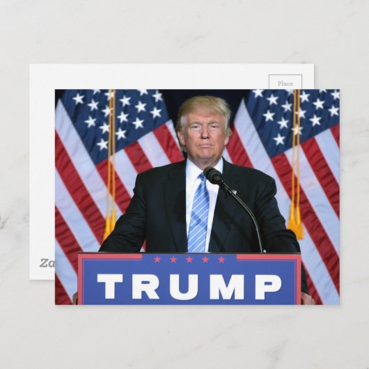 President Donald Trump Briefkaart (Voorkant / Achterkant)