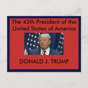President Donald Trump briefkaart