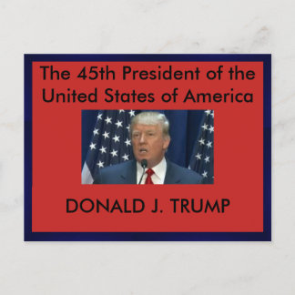 President Donald Trump briefkaart