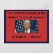 President Donald Trump briefkaart (Voorkant)