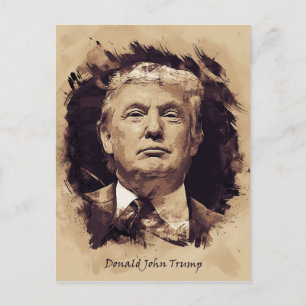 President Donald Trump Briefkaart