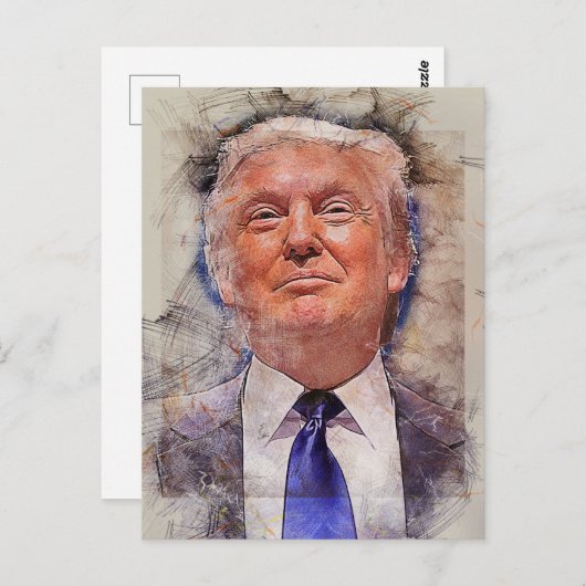 President Donald Trump Briefkaart (Voorkant / Achterkant)
