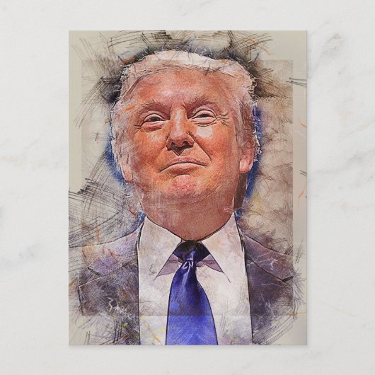 President Donald Trump Briefkaart (Voorkant)