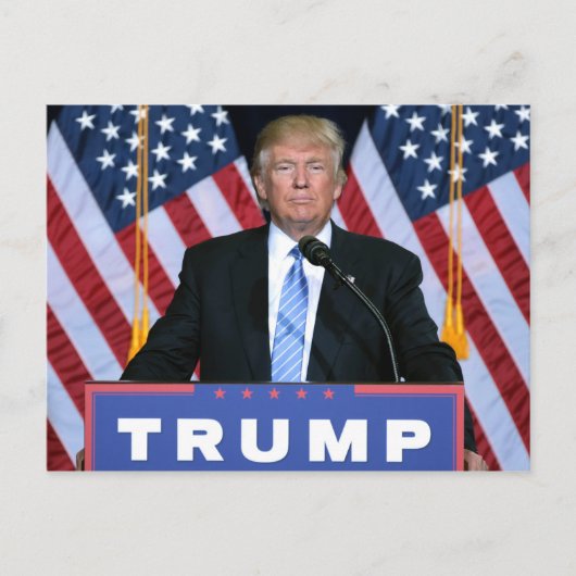 President Donald Trump Briefkaart (Voorkant)