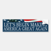 President Donald Trump Bumpersticker (Voorkant)