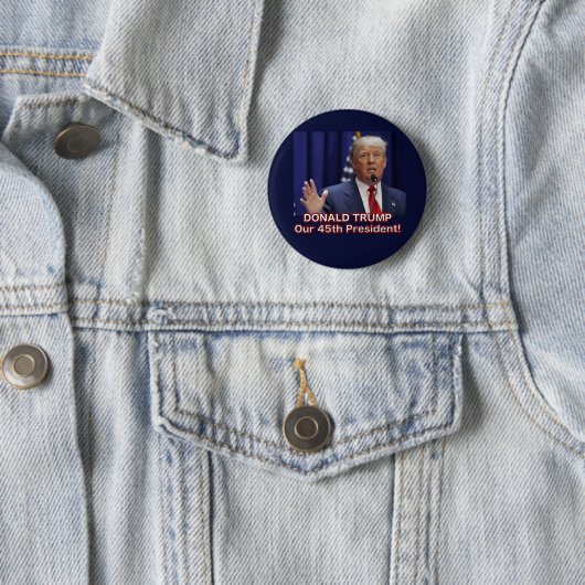 President Donald Trump Button (In situ)