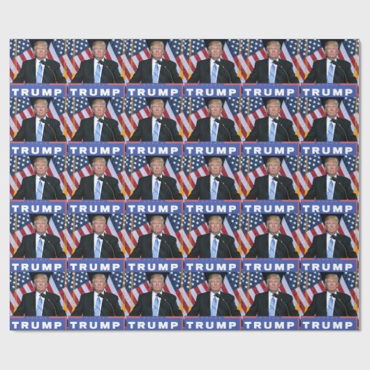 President Donald Trump Cadeaupapier (Vlak)