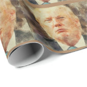 President Donald Trump Cadeaupapier (Rol Hoek)
