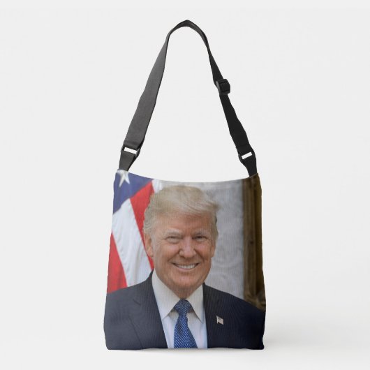President Donald Trump Crossbody Tas (Voorkant)